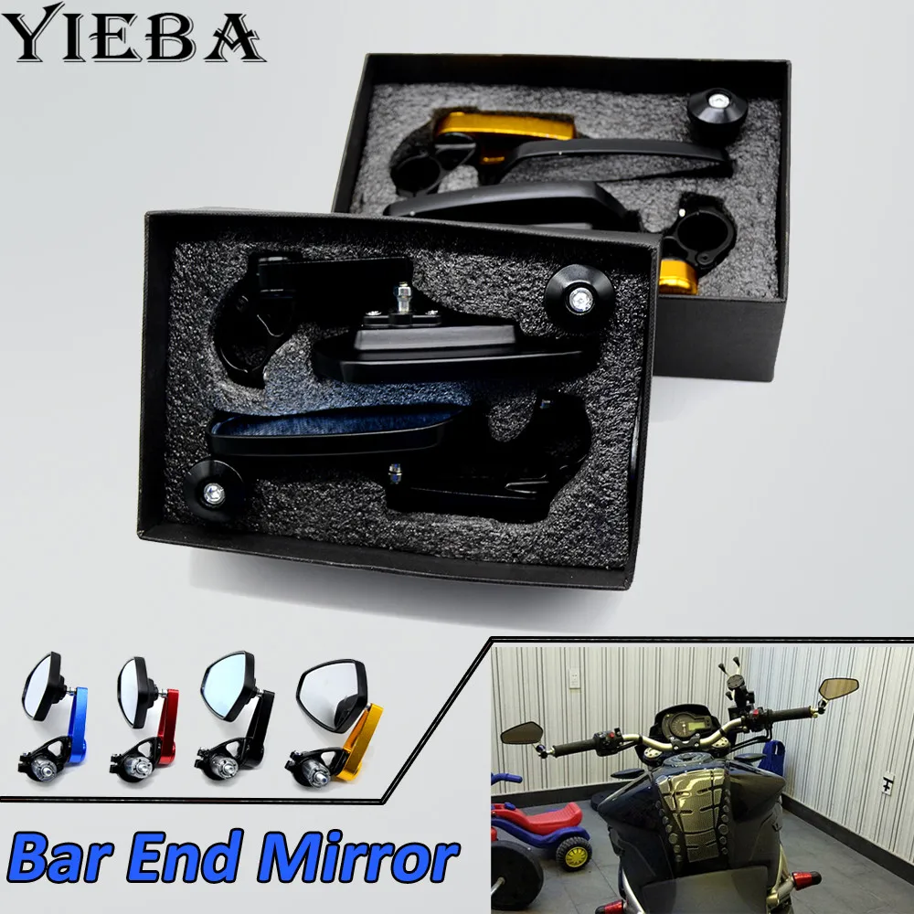 

7/8"22mm Motorcycle bar end mirror Side Rearview Mirrors for Yamaha Fazer 600 FZ8 TDM 850 900 MT09 XMAX MT07 XJ6 FJR XJR 1300 R1