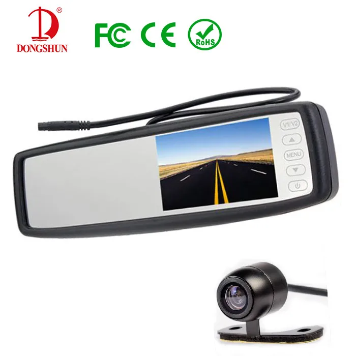 4.3" TFT LCD Car Parking Rearview Mirror Monitor With CCD Rear View