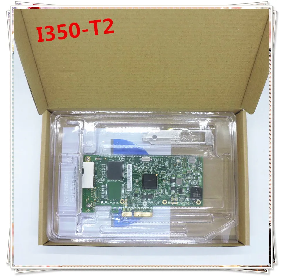

I350-T2 PCI-E 4X Server Dual RJ45 Port Gigabit Ethernet LAN For Intel i350AM2 1G Network Card
