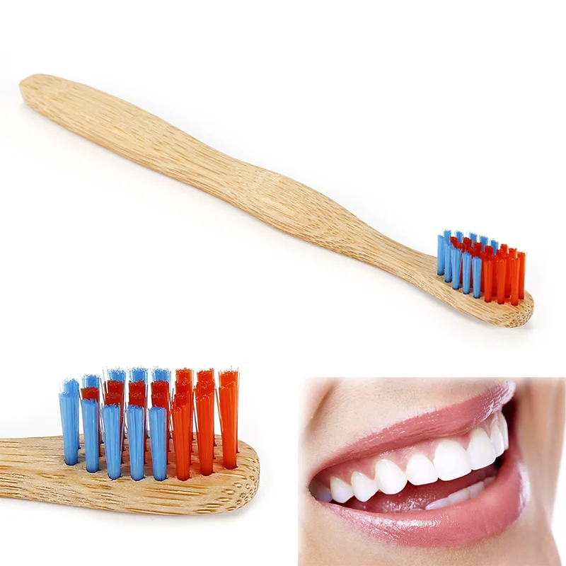 

Y&W&F NEW Child Toothbrush Natural Bamboo Toothbrush Small Soft Head Bamboo Wooden Material Handle Bristle brosse a dent enfant