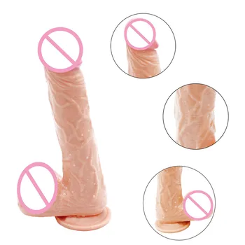 24*5CM Flesh Giant Realistic Dildo Artificial Dick Female Masturbator Big Huge Dildo With Suction Cup Sex Toys Women Massager 5