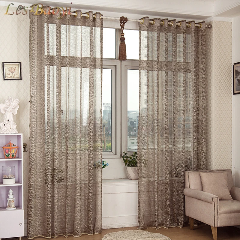Les Baoyi High Quality Solid Window Screening Tulle Net Luxury Modern ...