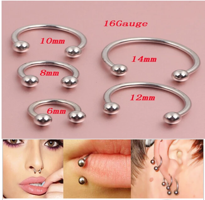 0.99US $ |fake nose ring faux septum clicker Piercing hoop clip For Women b...