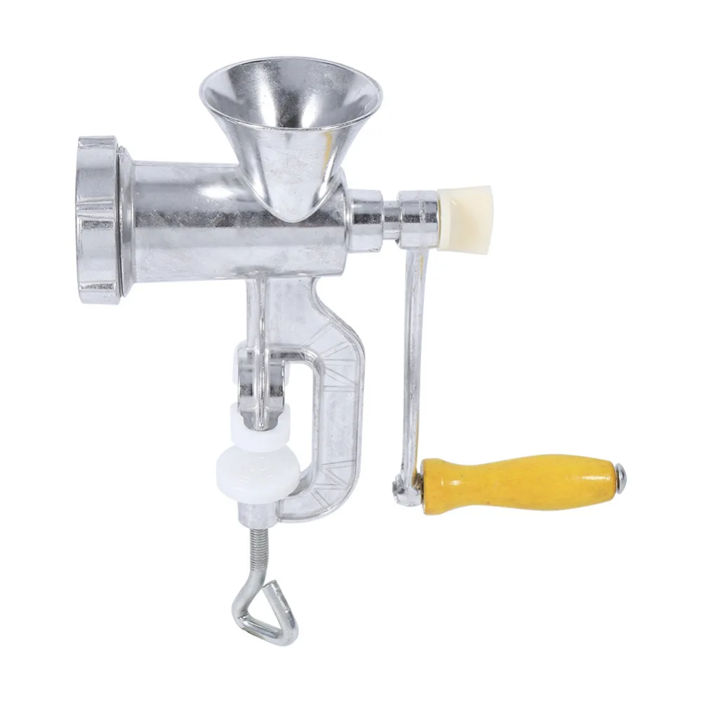 Aluminium Alloy Manual Hand Operate Meat Grinder Spice Mincer Sausage