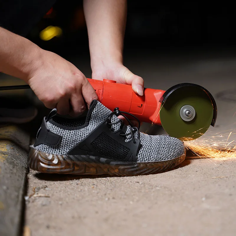 Preise Männer Und Frauen Stahl Kappe Air Sicherheit kampf Stiefel Unzerstörbar Ryder Schuhe licht Arbeit Turnschuhe Atmungsaktive Schuhe