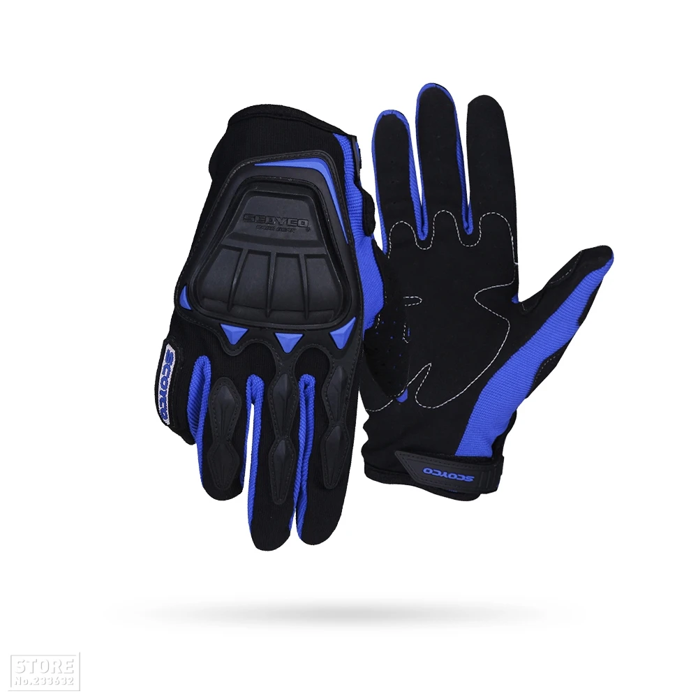 SCOYCO мотоциклетные перчатки летние дышащие гоночные перчатки мужские защитные мотоциклетные перчатки Luvas мото перчатки для мотокросса черные