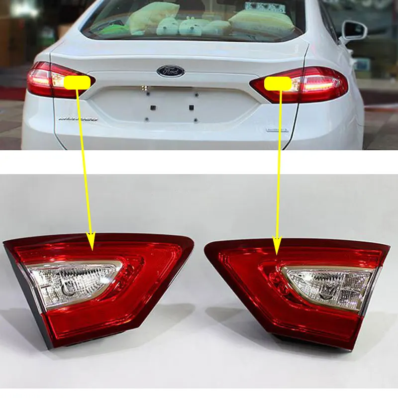 Автомобильный Стайлинг задний фонарь для Ford Mondeo 2013- задний светильник s светодиодный задний светильник светодиодный задний фонарь Ford Mondeo задний светильник s - Цвет: Темно-серый
