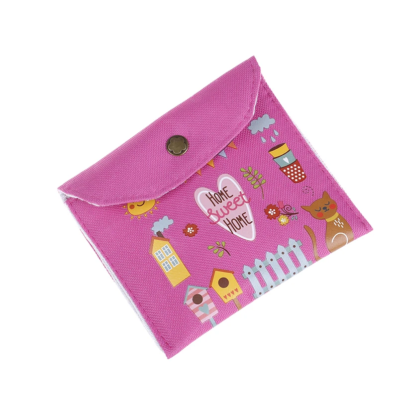 Парусиновые гигиенические прокладки, посылка, сумки, чехол, чехол подгузник для девочек, гигиеническая салфетка, сумка для хранения, Женская Гигиеническая продукция для здоровья - Цвет: rose