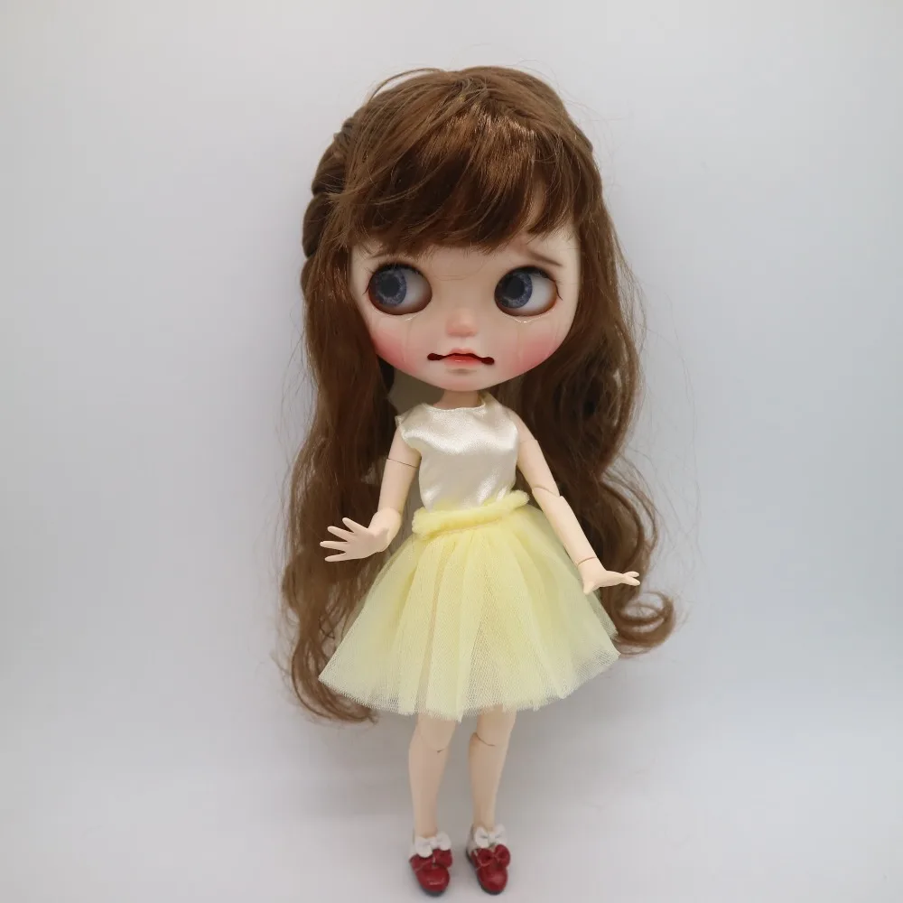 Flash Deal customization doll DIY Nude joint body blyth doll For Girls not include clothes The eye chips are random, the hair can choose 40
