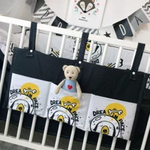 Ins Горячая Хлопковая Сумка для детской кроватки, Детская сумка для хранения пеленок, милая собака крокодил, Акула