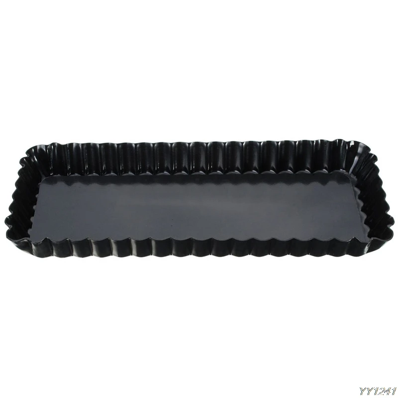 Fluted Pie Tart Pan Mold Baking Removable Bottom Nonstick Quiche Tool