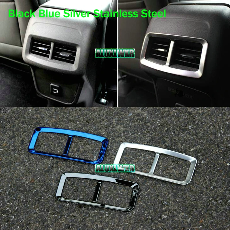 

Car Interior Rear air conditioning outlet decorative cover trim for Chevrolet Holden Equinox Third GE 2018 2019 auto Accessories