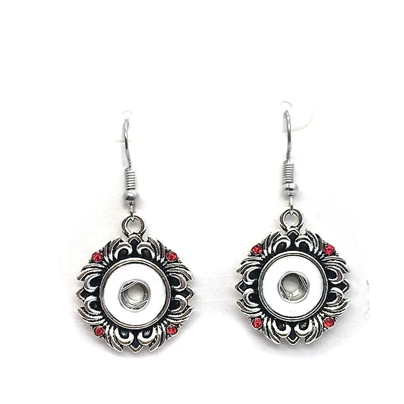 high quality 020 Rhinestones Butterfly 12mm Snap Button Earring For Women Charms White K Plated Design Snaps Earrings Jewelry | Украшения и