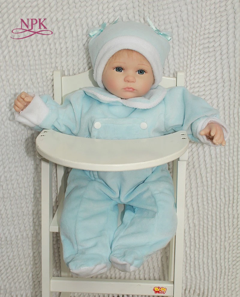 NPK 18 дюймовые силиконовые куклы reborn для девочек реалистичные bebe новорожденных