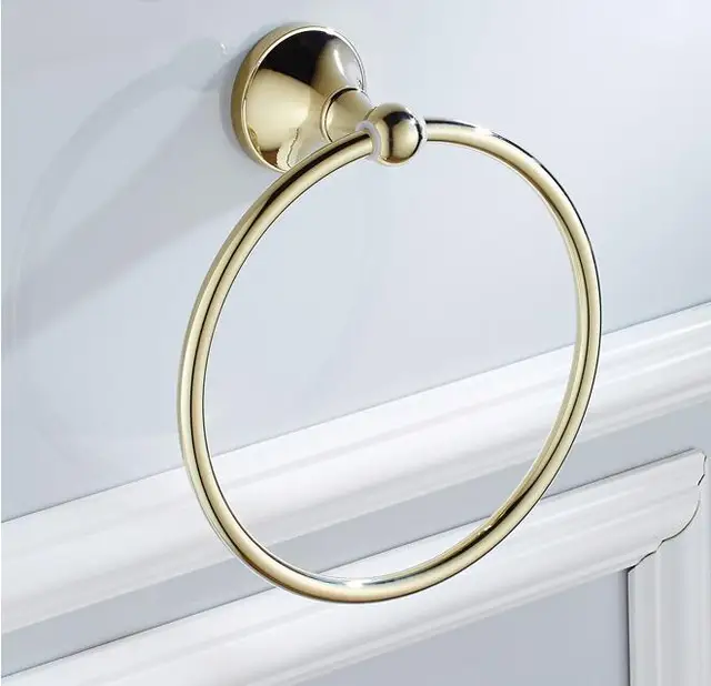 New Arrivals Towel Ring Gold Towel Holder Towel Bar Bathroom