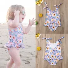 Летняя одежда для новорожденных девочек, Подсолнухи, бикини, купальный костюм