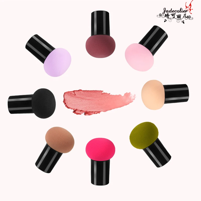 1 шт. милый гриб голова макияж пуховка-губка сухой влажный двойного назначения косметический порошок слоеные инструменты