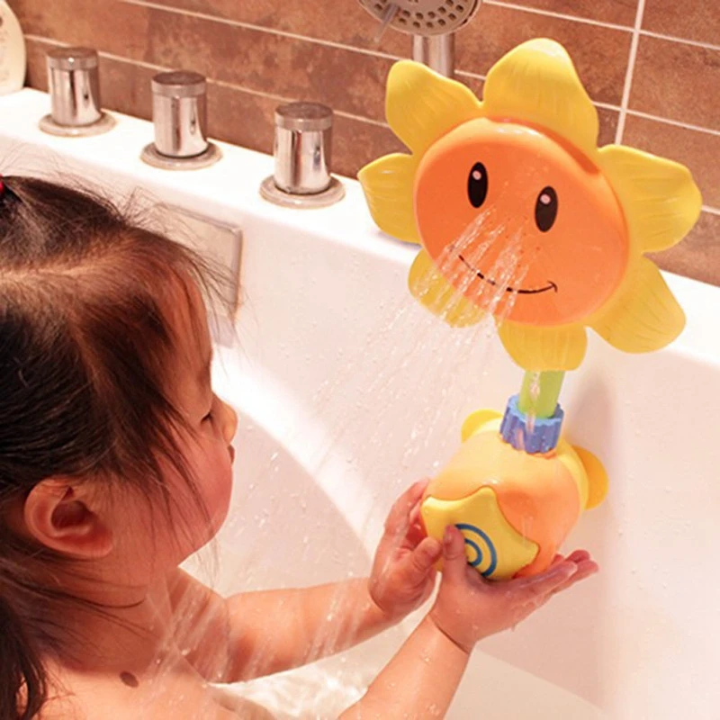 1-Set-Sunflower-Baby-Kids-Bath-Tools-Toys-Water-Shower-Spray-Bathing-Tub-Fountain-Swimming-Pool
