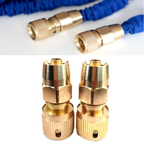 10Pcs/Lot Brass Magic Garden Hose Connector Expandable Retractable Water Pipe Connectorsin