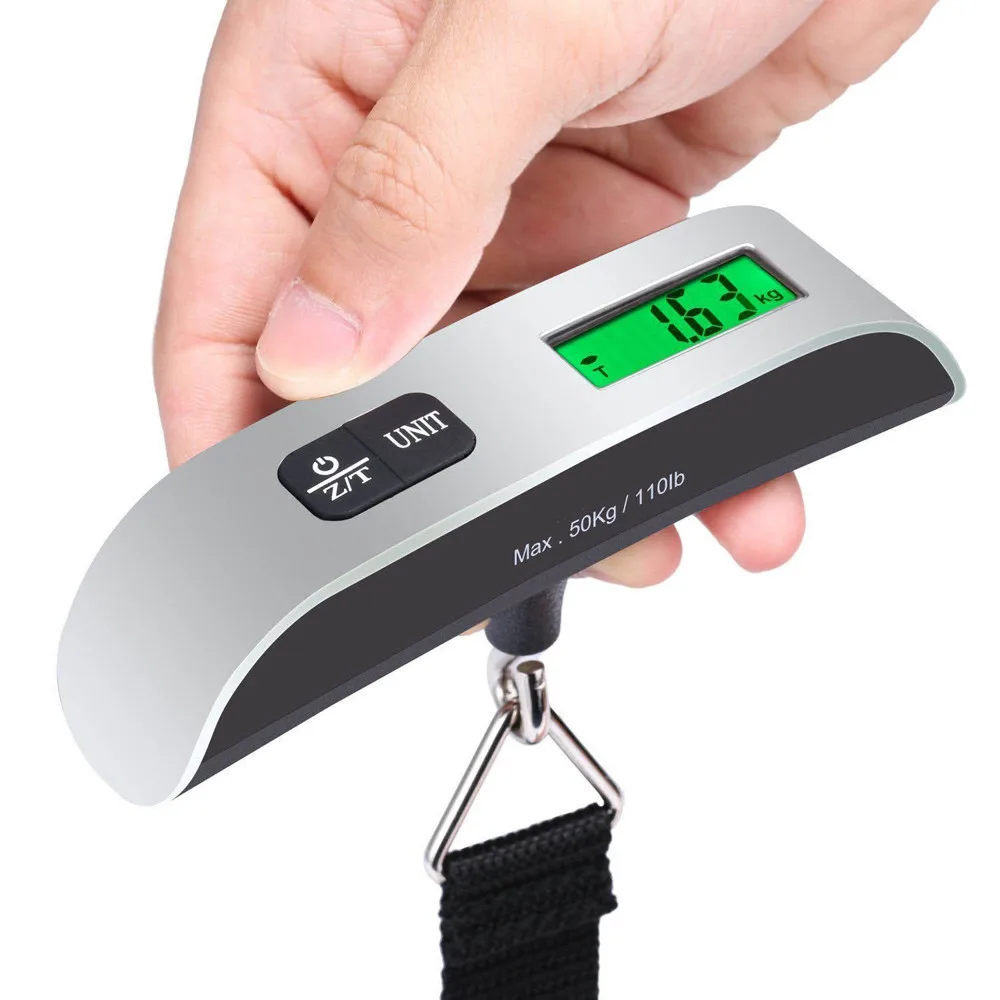 50 кг/10 г Портативный ЖК-дисплей цифровой висит Чемодан весы электронные Вес