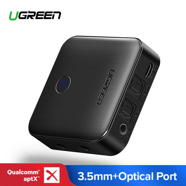 Best Price Ugreen Bluetooth Receiver 4.2 aptX Transmitter for Headphone Optical 3.5mm SPDIF Bluetooth Audio Receiver Adapter for Car TV Best Price Ugreen Bluetooth Receiver 4.2 aptX Transmitter for Headphone Optical 3.5mm SPDIF Bluetooth Audio Receiver Adapter for Car TV