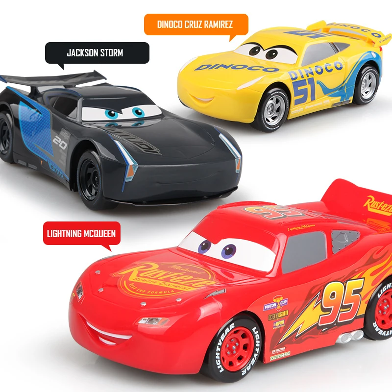 Disney Pixar Cars 3 Revvin' Action пульт дистанционного управления McQueen Jackson Storm Cruz Ramirez