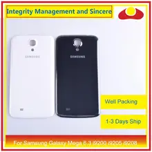10Pcs/lot For Samsung Galaxy Mega 6.3 i9200 i9205 i9208 GT-I9200 Housing Battery Door Rear Back Cover Case Chassis Shell enkay protective tpu back case w stand for samsung galaxy mega 6 3 i9200 i9208 pink