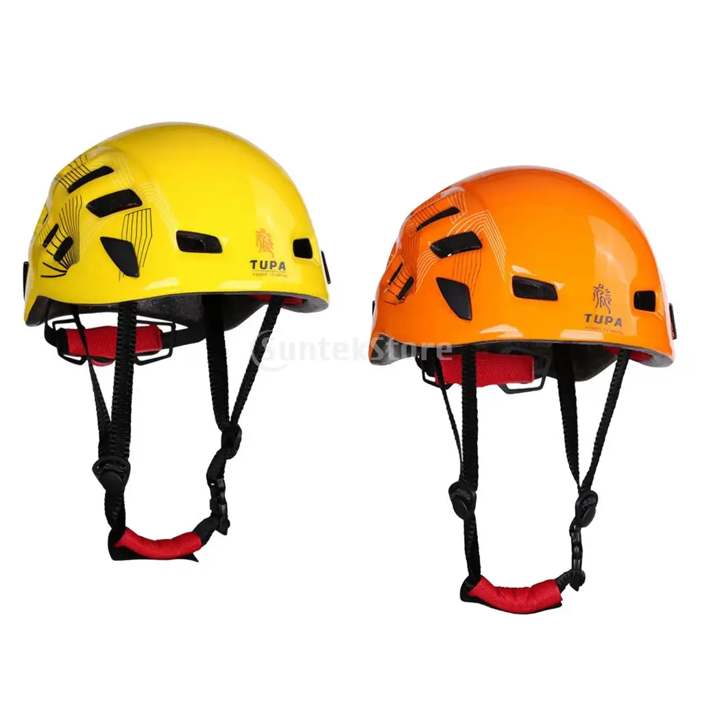 

2pcs Lightweight Adjustable Mountaineering Safety Helmet Rescue Rock Climbing Rappelling Protection 54-62cm Head Circumference