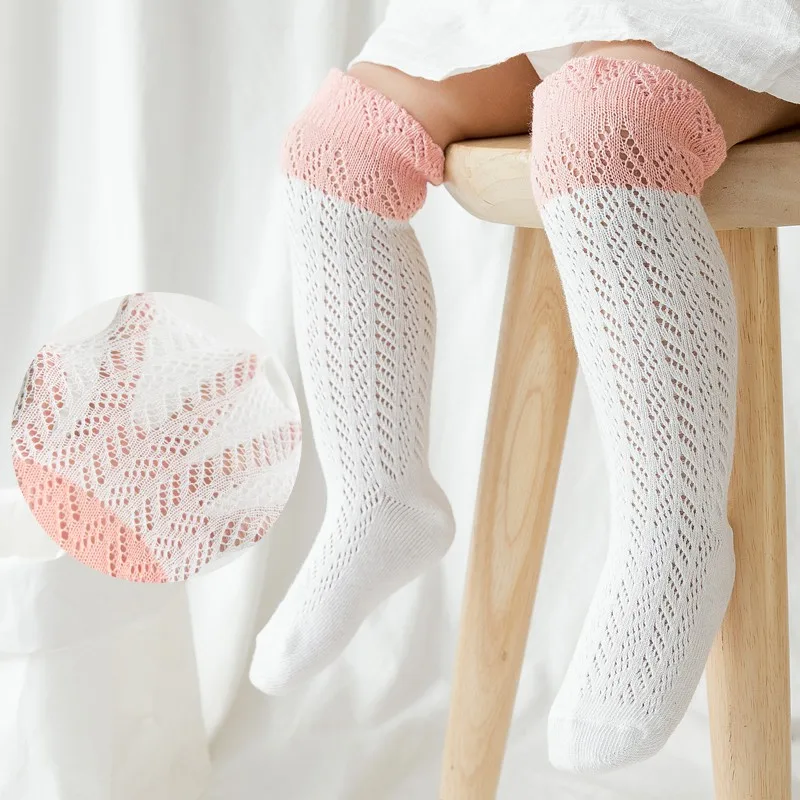 New Summer Infant Baby Girls Boys Breathable Knee High Socks Cotton Mesh Anti-mosquito Socks New Summer Infant Baby Girls Boys Breathable Knee High Socks Cotton Mesh Anti-mosquito Socks