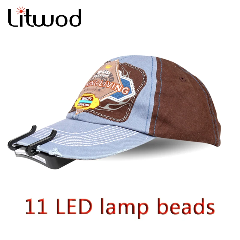 

Litwod Z20 super Bright 11 LEDs led cap light headLamp head Flashlight head Cap Hat Light Clip on light Fishing head lamp