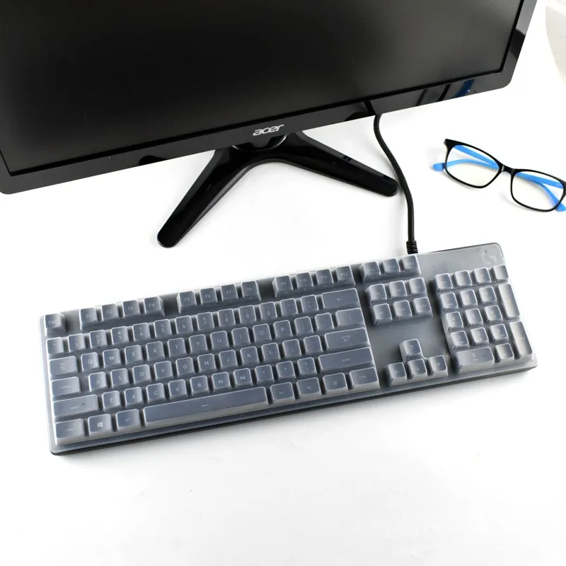 Waterproof Dustproof Clear Silicone Keyboard Cover For Logitech G413