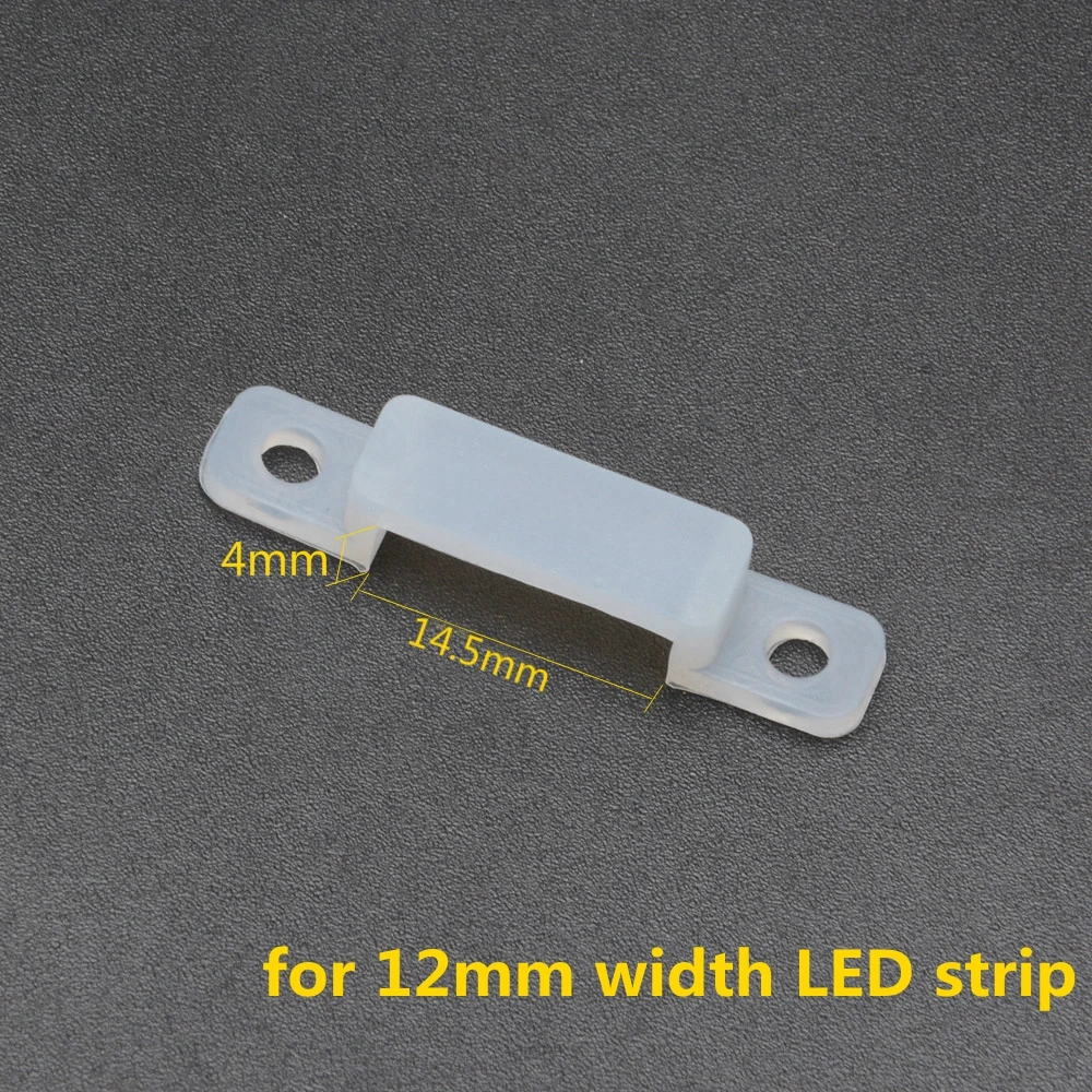 Silikon LED Streifen Montage Clip Anschlüsse für Befestigung 3528 5050 5630  RGB RGBW IP67 IP68 LED Leuchtstoffröhre Halterung Clamp 20 teile/los