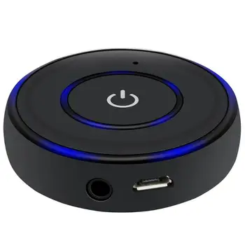 

Round Wireless Bluetooth Receiver 3.5mm Aux Audio Stereo Player Adapter Audio Bluetooth Receiver for Android iOS Mobile Phone