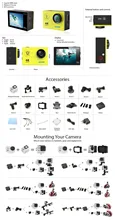 Original Eken H9/H9R action camera 4K wifi Ultra HD 1080p/60fps 720P/120FPS Go waterproof mini cam pro bike video sports camera
