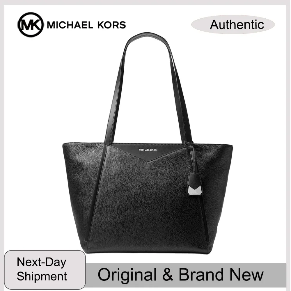

Michael Kors Whitney Large Soft Leather Tote Luxury Handbags For Women Bags Designer by MK