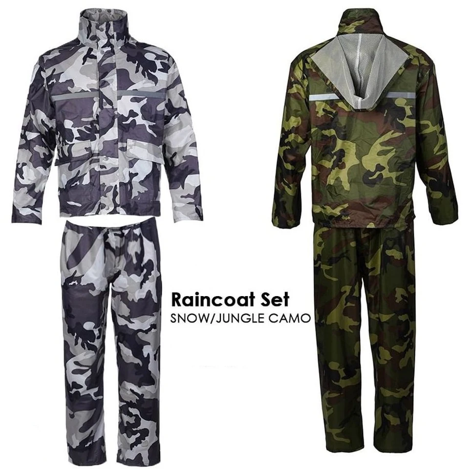 BQB Multifunctional Military Raincoats Impermeable Camo Waterproof Rain