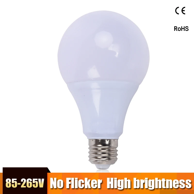 LED Bulb  E27 LED Lampada Ampoule Bombilla LED Bola lampu Leds Light 110v 220v 3W 5W 7W 9W 12W 15W LED Lamp b22 Cold/Warm White 