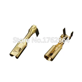 

100 PCS 2.8 series plug socket DJ621-A2.8x0.5A automotive connector block copper terminal
