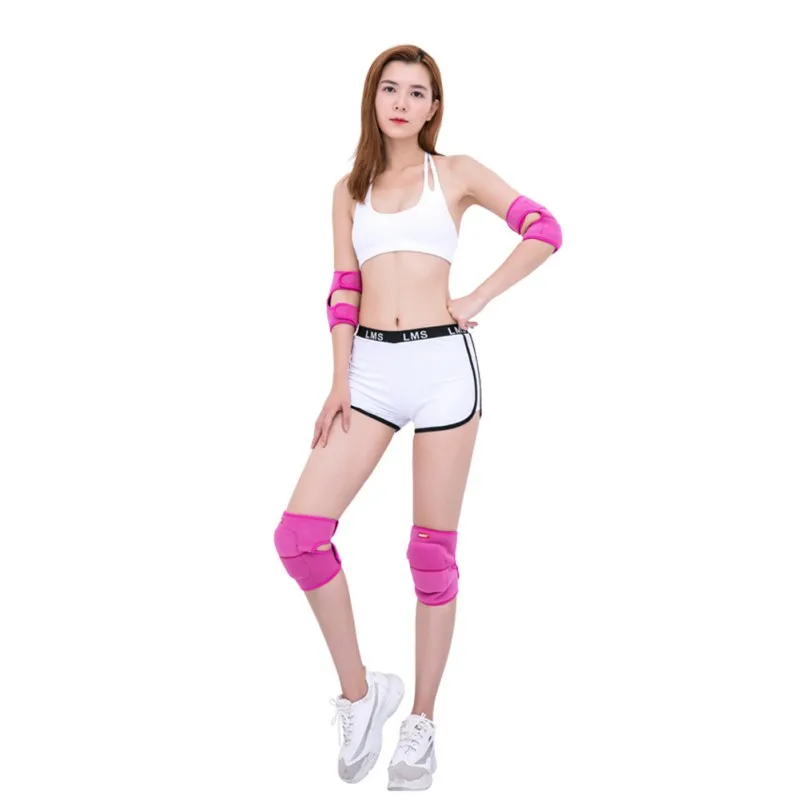 

1 Pair Knee Sleeve Sponge Protective Pad Anti Slip Leg Cover Indoor Outdoor Roller-skating Dance sport safety Accessories