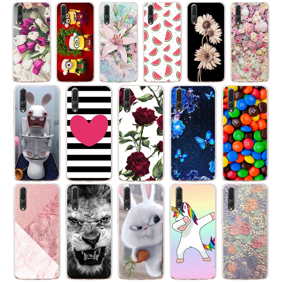 

S case cover for huawei p20 pro case back cover silicone 360 full protective P 20 pro Coque etui clear
