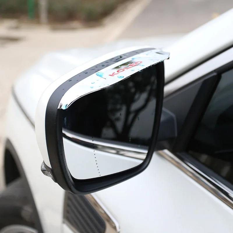 

Rearview mirror electroplated PC eyebrow two optional Renault KOLOS for Samsung QM6 accessories 2017 2018