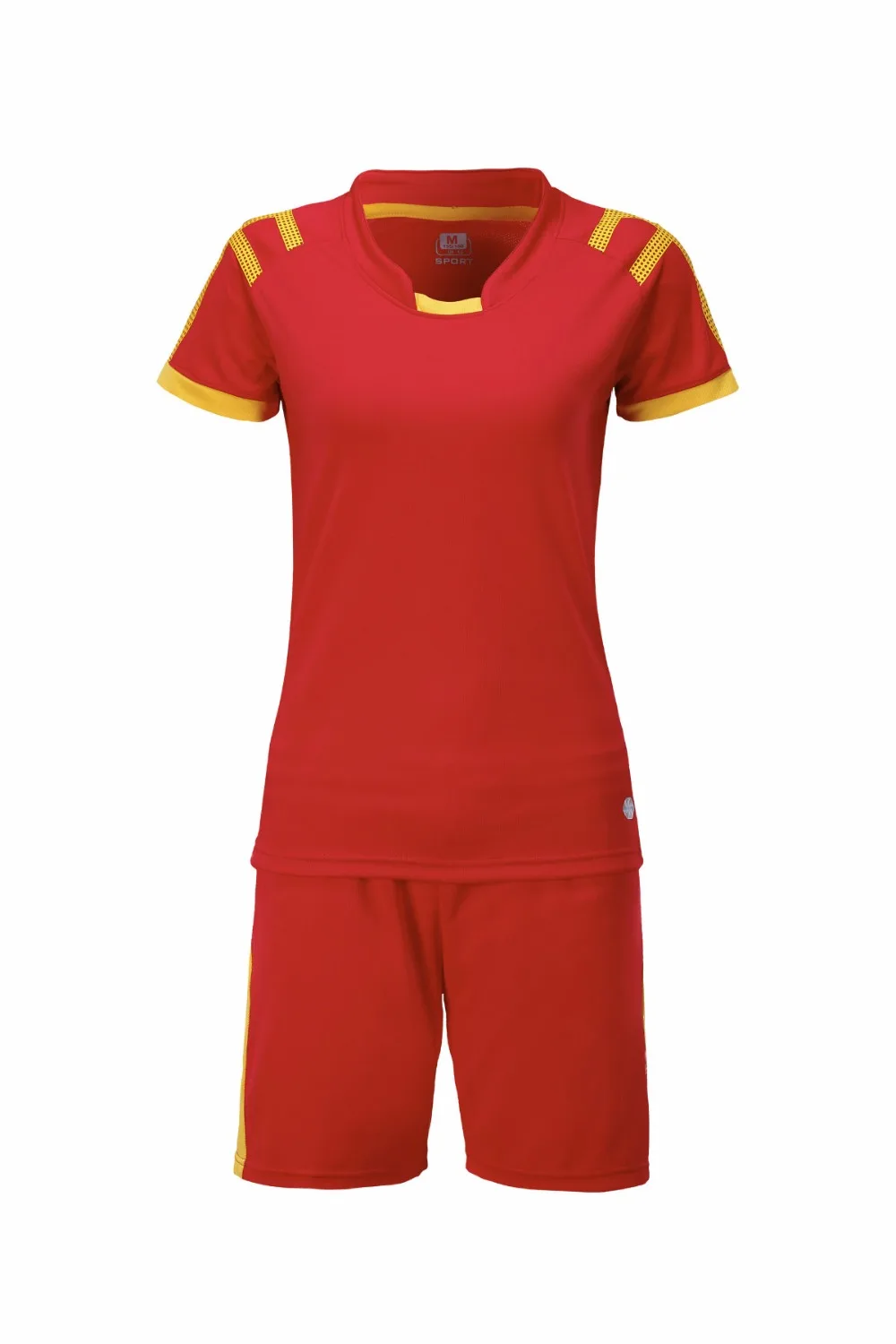 Для женщин с коротким рукавом спортивной подготовки комплекта, костюм футбол, diy команды логотип печать, дышащие женские футбол Майки, WOM