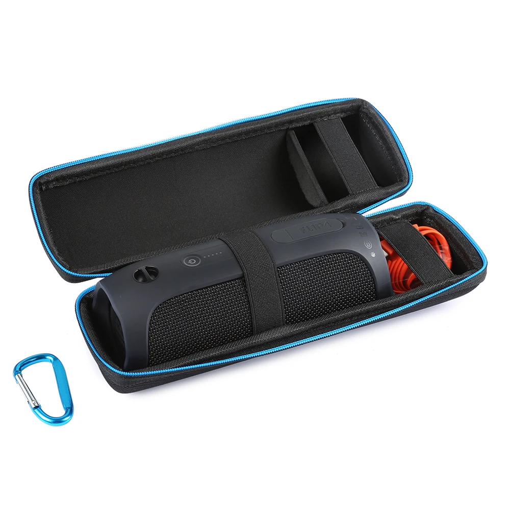 2 in 1 Hard EVA Carry Zipper Storage Box Bag+Soft Silicone Case Cover For JBL Flip 4 flip4 Bluetooth Speaker For jbl flip 4 case