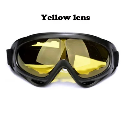 Новые защитные очки ветрозащитные Тактические Солнцезащитные очки Спортивные UV400 анти-шок пыли промышленности, труда, защитные очки для отдыха на открытом воздухе для верховой езды - Цвет: Yellow lens