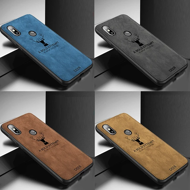For Xiaomi mi a2 lite/redmi note 5 Pro case redmi s2 Y2 /fashion elk Pattern silicon TPU Cloth Texture Case Fo rredmi 6a /6 Pro