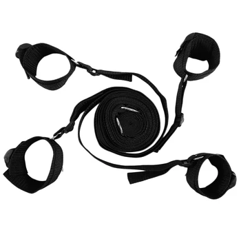 Sex Restraint Adjustable Belt Nylon Handcuffs Ankle Cuffs Under Bed BDSM Bondage Erotic Toys Fixation Adult Game for Couples 3