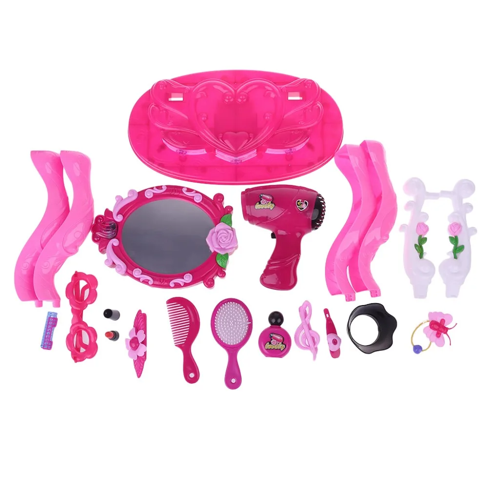 Моделирование комод макияж туалетный столик комплект для принцессы для маленьких девочек обучающий воображаемый играть красоты модные игрушки подарки