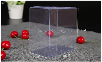 

10x6x10cm DHL fast shipping PVC /Transparent box/The plastic Gift boxes Pastry biscuit boxes Display case100pcs/set
