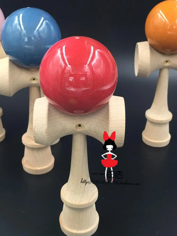 100 шт. FedEx прозрачной краской Kendama для всех возрастов, чтобы головой мяч строки профессиональный Япония Японский