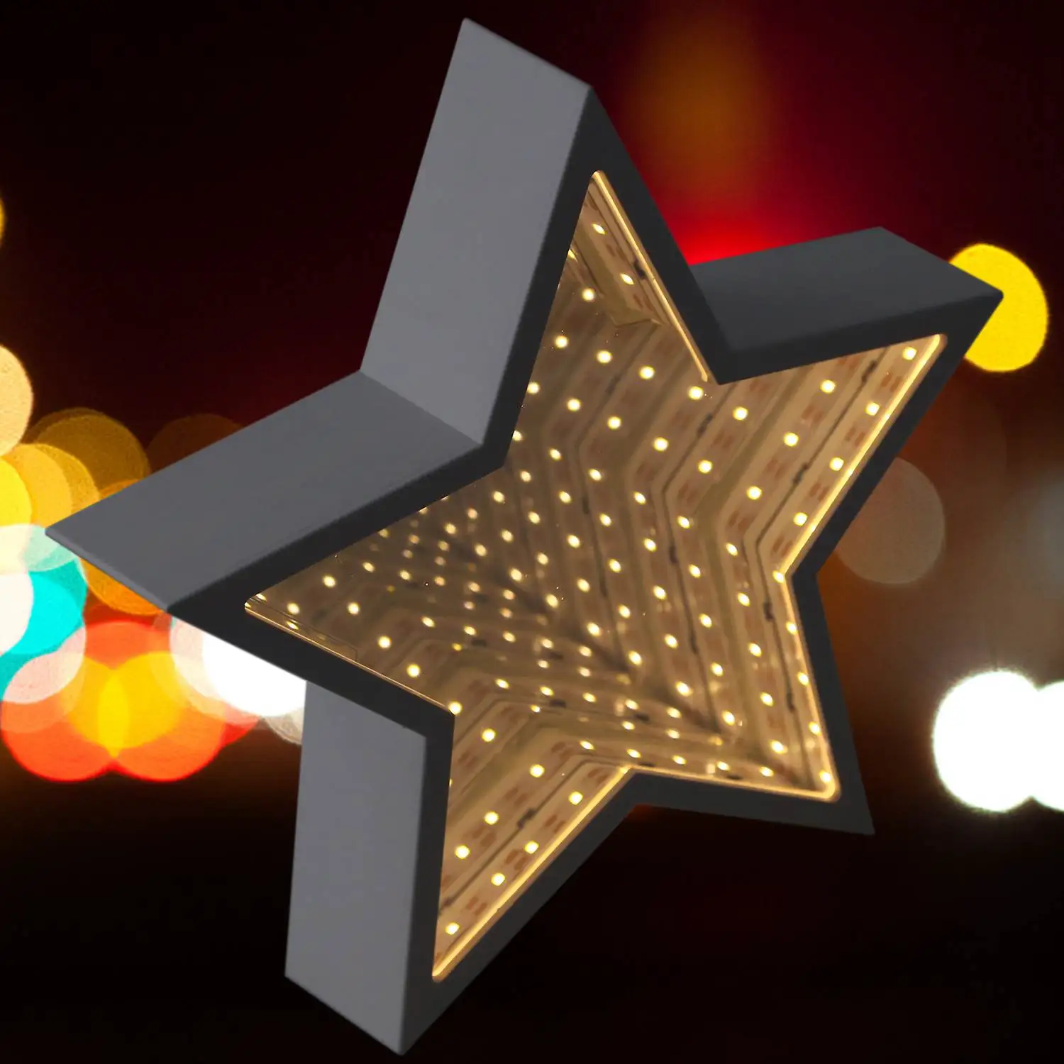 WSFS Горячая Новинка 3D креативные звезды милый Ночной светильник светодиодный Декор лампа Новинка зеркало для детей хороший подарок украшение в форме звезды